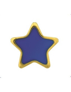 Earrings Stars, blue, pair