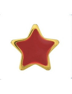 Øreringe Stjerner røde, par