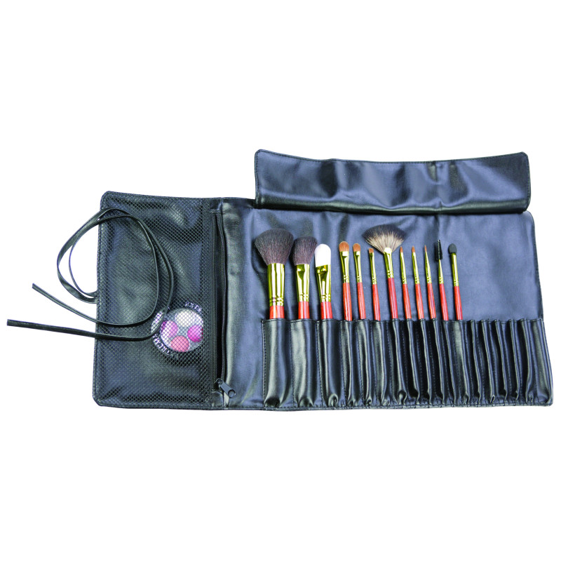 Set of different makeup brushes, 12pcs / comp.