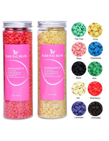 Hård voks, perler, lavendel 400g