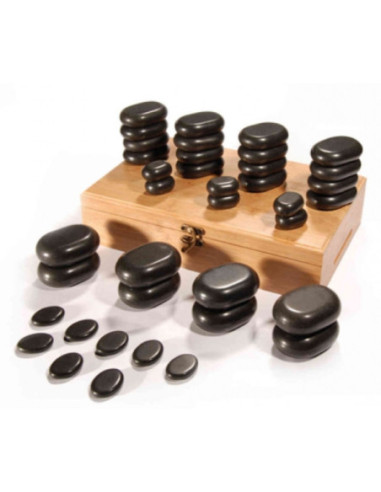 Hot stone massage kit, 1 set/36 pcs.,5kg.