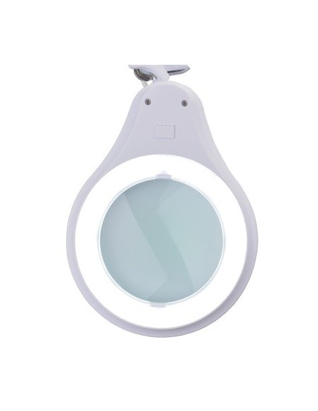 Forstørrelseslampe, bordmonteret, LED, 5 dioptrier, 4 lystilstande