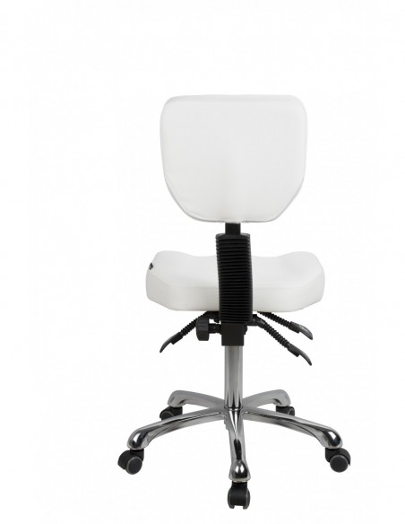 Formandsstol med 4 justeringsmekanismer New Comfort, hvid