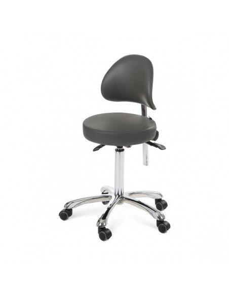 Håndværkerstol med 4 justeringsmekanismer og ergonomisk ryglæn Comfort, grå