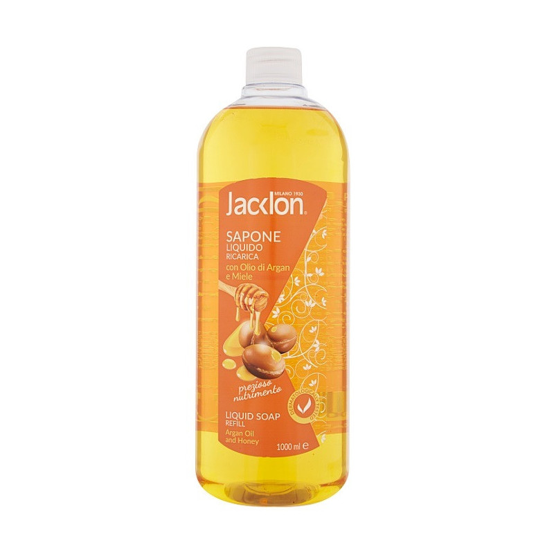 JACKLON RICARICA Liquid soap,with an argan oil/honey, 1000ml