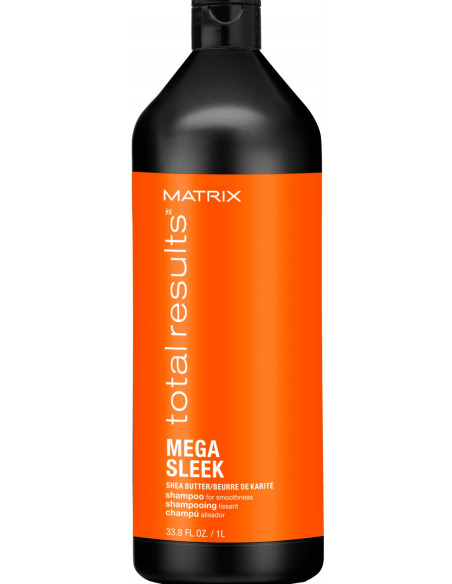 MEGA SLEEK SHAMPOO MED SHEASMØR TIL BRÆNDBART HÅR 1000ML