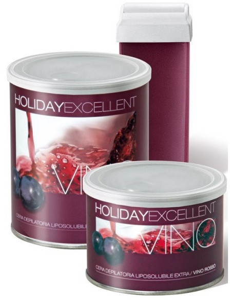 HOLIDAY EXCELLENT Ikke-allergenisk hårfjerningsvoks (Vinifera-ekstrakt/vin) 800 ml