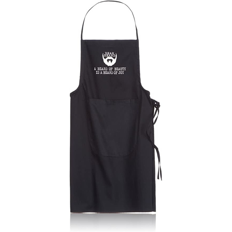 DEAR BEARD Apron for work, black