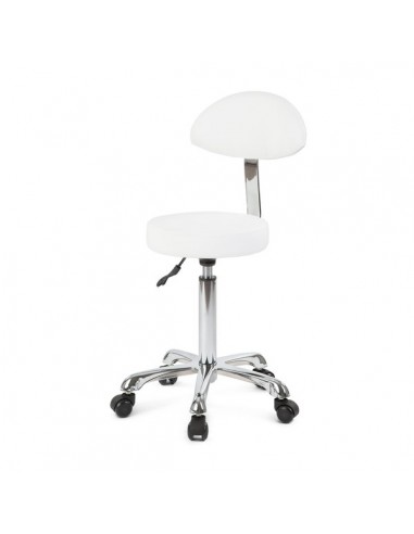 Filia håndværkerstol med ryglæn, hvid