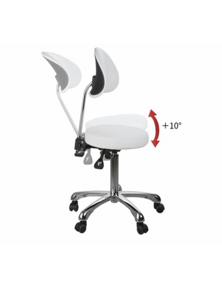 Håndværkerstol med 4 justeringsmekanismer og ergonomisk ryglæn Comfort, grå