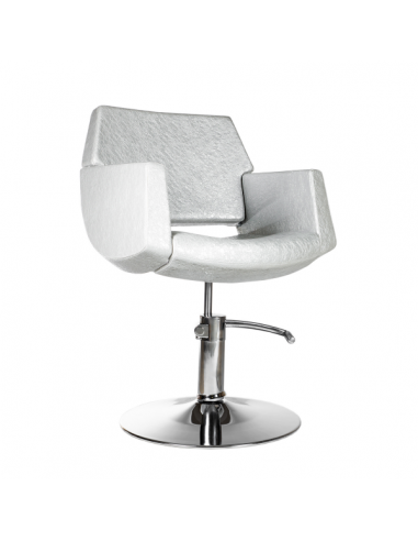 Frisør kundestol Colorado, Sølv farve