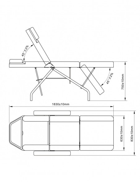 Pedicure- og kosmetologi-sofa Fondi