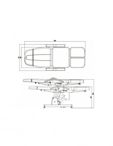 Pedicure-sofa med 1 motor Lucky-1
