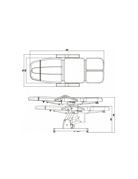 Pedicure-sofa med 3 motorer Lucky-3