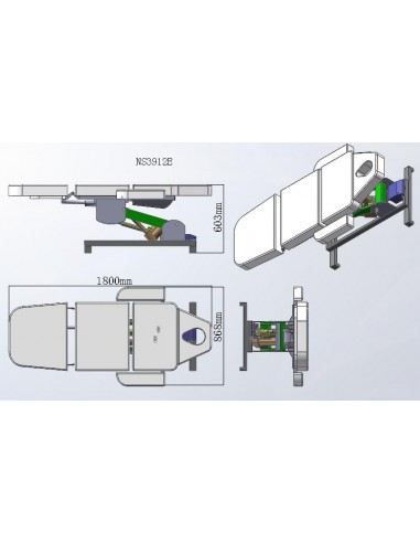 Kosmetologleje med 4 motorer Como