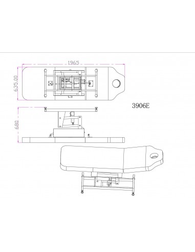 Kosmetologleje med 1 motor Palm