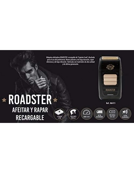Barbermaskine ROADSTER CAPTAIN COOK med batteri