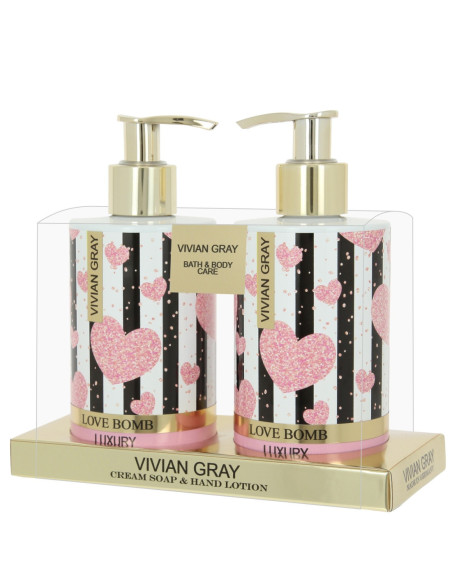 Love Bomb Sæt med sæbe, cremet + håndlotion 2*250ml