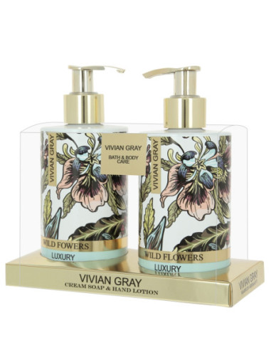 Wild Flowers Set Cream-Soap + Hand Lotion 2 * 250ml