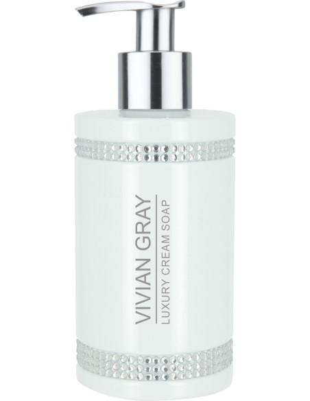 Krystaller sæbe, cremet, med dispenser, hvid 250ml