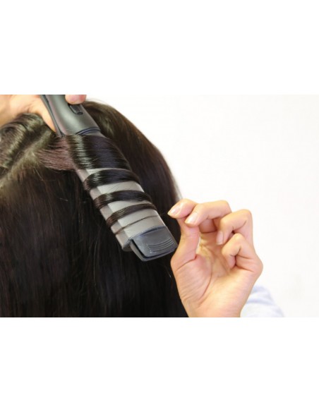 Krøllejern TITANIUM-TURMALIN NANO-SØLV, konisk