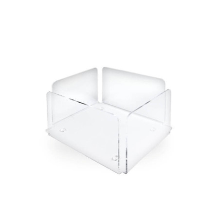 Airplex-holder til 30x40 cm servietter, lavet af plexiglas, 16x21x11 cm