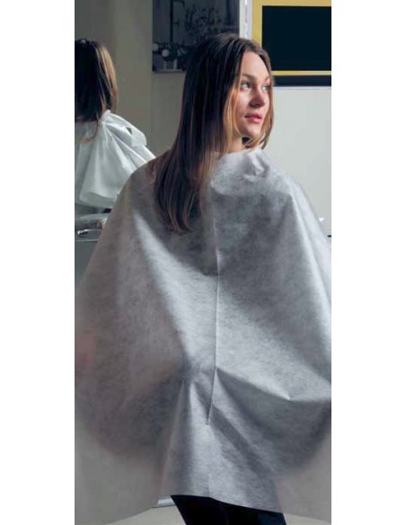Hårklippekappe, non-woven materiale, engangs, 120x130 cm, 100 stk.