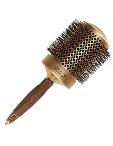 Thermal brush OLIVIA GARDEN NANOTHERMIC THERMAL BRUSH, ceramic, nylon, with ionic, antistatic, Ø 82mm