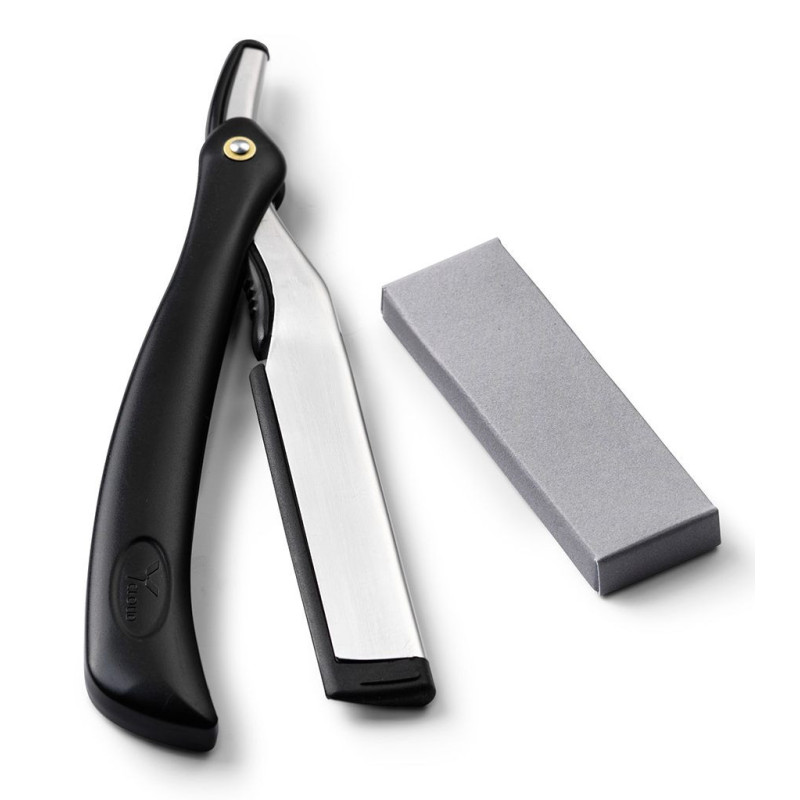 Barberkniv med 10 udskiftelige blade,...