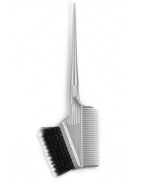 Pensel med kam, grå med blandede (hårde og bløde) børster 50 mm