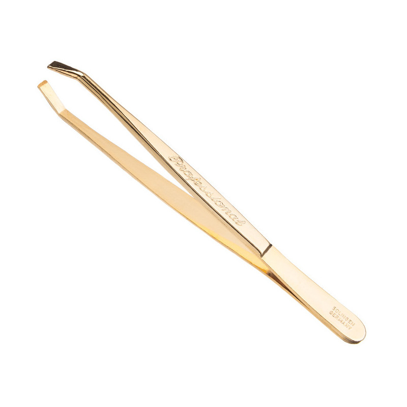 Pincete SOLINGEN PROFESSIONAL, spīļu, zeltīta, 9cm