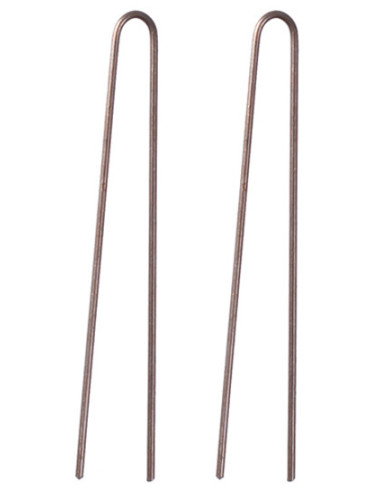 Hårnåle, 60 mm, lige, brune, 200 g