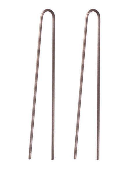 Hårnåle, 60 mm, lige, brune, 200 g