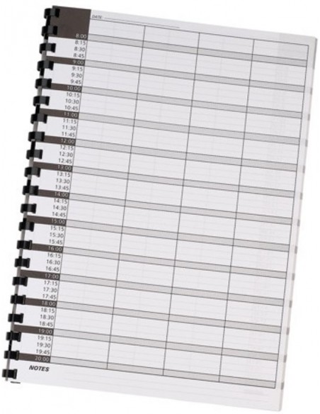 Notesbog, planlægger, 21x30 cm, 150 sider.