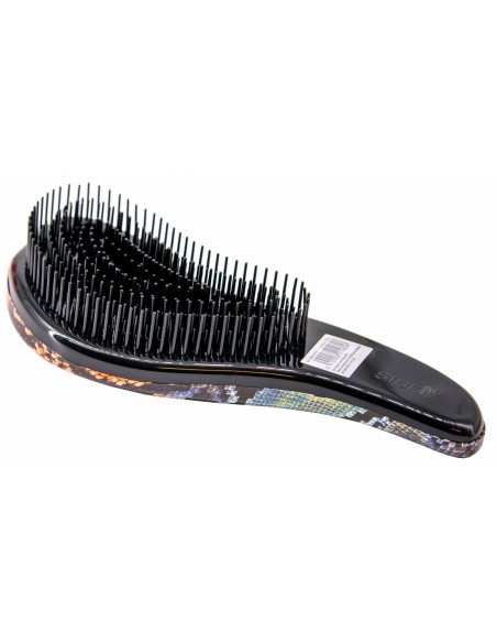 D-Méli-Mélo Sassy Snake Detangling Brush, Brun
