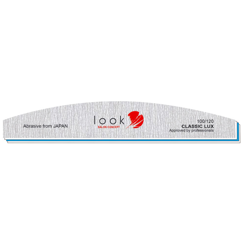 LOOK Nail file, zebra, tapered, 100/120