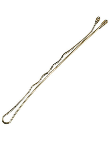 Hårspænder, bølgede, 7 cm, guld, 24 stk.