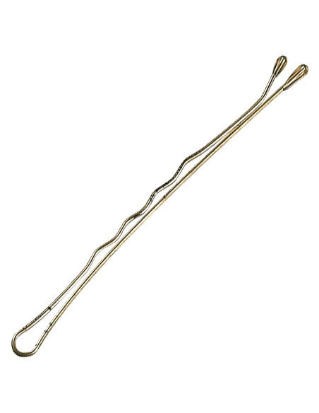 Hårspænder, bølgede, 7 cm, guld, 24 stk.