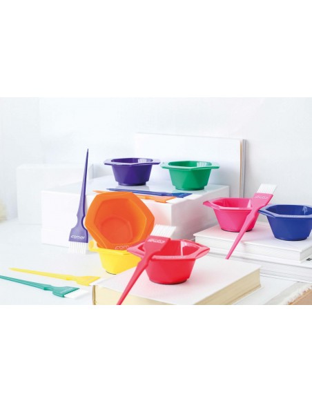 Rainbow STOR malerskål, 350 ml, skridsikker bund, forskellige farver, 1 stk.