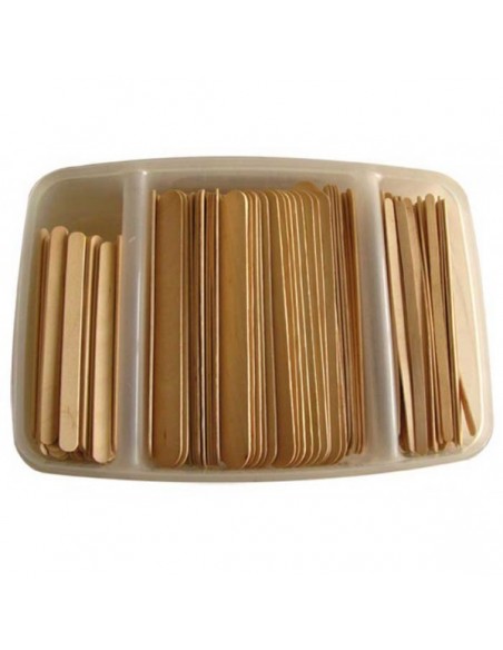 Integral Beauty PROFESSIONELLE træspatler, 3 størrelser, 400 stk.