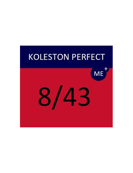 Koleston Perfect ME+ krēmveida ķīmiskā matu krāsa 8/43 KP ME+ VIBRANT REDS 60 ml