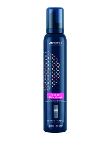 Indola Color Style Mousse Anthrazite tonejošas matu putas 200ml