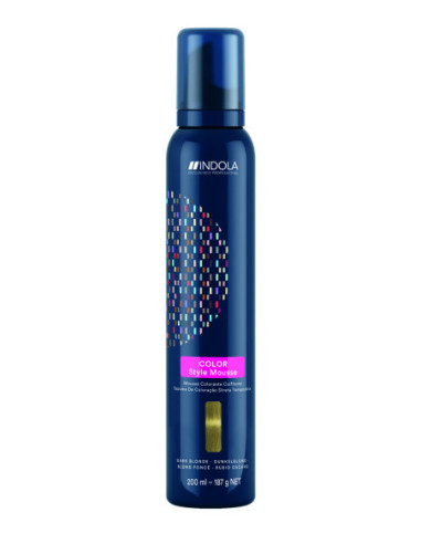 Indola Color Style Mousse Mørkblond...