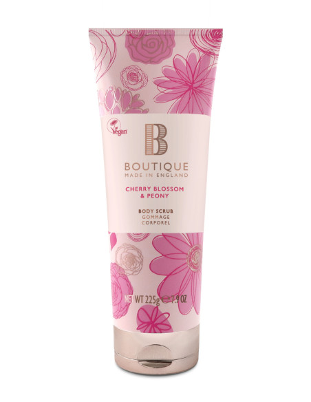 BOUTIQUE VEGAN Bodyscrub Kirsebærblomst/Pæon 225g
