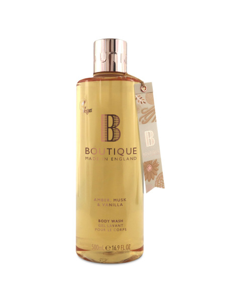 BOUTIQUE VEGAN Kropssæbe Rav/Moskus/Vanilje 500ml
