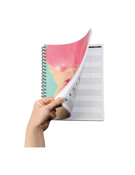 Planlægger til klientnotater, 4 kolonner 21x30cm 300 sider