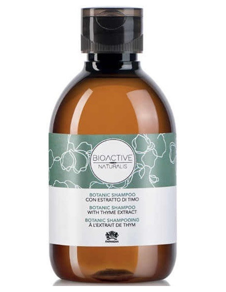 BIOACTIVE NATURALIS Shampoo, med timian og olivenekstrakt, til farvet hår 230 ml