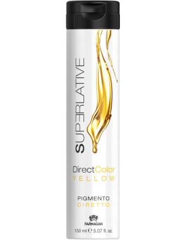 SUPERLATIVE DIRECT Pigments-gēls matu krāsošanai Yellow 150ml