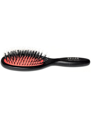 Hair brush, small, soft, natural bristles, beech