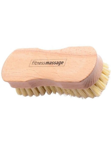 Fitness massage brush, fibre